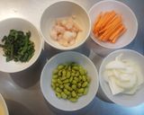 野菜たっぷり＊五目かき揚げ丼作り方1写真