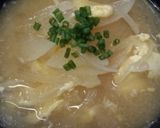 ♪味噌汁♪玉葱と卵作り方6写真
