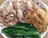 鶏皮とメンマの甘辛おつまみ☆作り方1写真