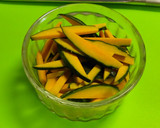 かぼちゃの皮で、甘めなきんぴら♥作り方1写真
