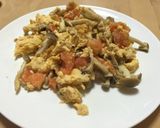 トマトときのこの卵焼き作り方3写真