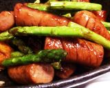 アスパラとウインナーのオイバタ炒め作り方5写真