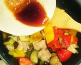 鶏ももとなすの黒酢炒め✾ナッツ入り作り方5写真