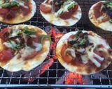BBQで！スナックピザ作り方5写真