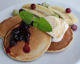 朝ランチおやつ♪ライ麦粉おからパンケーキ作り方4写真