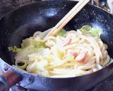 粗挽き黒コショウドレ de 焼きうどん作り方4写真