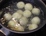 さつまいも団子にあずきのせ作り方5写真