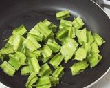 ウリズン（四角豆）と鰯の油漬けの炒め物作り方3写真