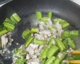 ウリズン（四角豆）と鰯の油漬けの炒め物作り方5写真