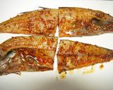 食べるラー油で♪ピリ辛ほっけ干物作り方3写真