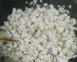 坊っちゃん南瓜のミンチあんかけチーズ入り作り方4写真