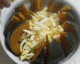 坊っちゃん南瓜のミンチあんかけチーズ入り作り方6写真