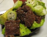 簡単☆ガッツリ焼き肉アボカドココット作り方4写真