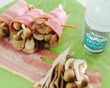 舞茸＆しめじのベーコン巻♪スープ仕立て♪作り方2写真