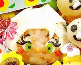 ツムツム アナ雪キャラ弁作り方3写真