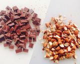 チョコとナッツのザクザククッキー作り方1写真