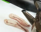 臭み無し簡単魚屋鮭、たら白子下処理作り方3写真