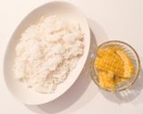 スティックおにぎり☆コーンパセリ作り方1写真