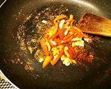 冷製レッドカレーカルボナーラ。激辛！作り方2写真