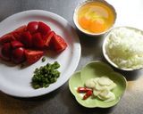 ニセコ産の塩トマトと卵のペペロンチーノ作り方2写真