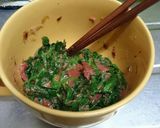 中２が作る ＊モロヘイヤの梅和え＊作り方5写真