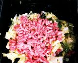 野菜たっぷり☆ひき肉のお好み焼き作り方3写真