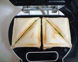 アボカドとカニカマのホットサンド☆作り方7写真