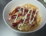 卵とベーコンのトロリ丼焦がしニンニク風味作り方22写真