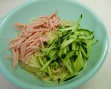 ハムときゅうりのワンポットパスタ作り方8写真