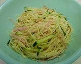 ハムときゅうりのワンポットパスタ作り方9写真