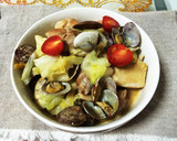 簡単✨鶏とアサリでキャベツの蒸し煮作り方7写真