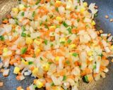 野菜と鶏ガラスープだけ！簡単ピラフ風作り方2写真