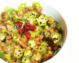 絶妙なバランスの梅オクラ納豆ごはん作り方3写真