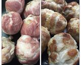 簡単☆ 肉巻きおにぎり☆焼肉のたれベース作り方4写真