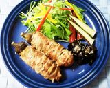 蒸した肉巻きナスとナス皮のきんぴら☆作り方9写真