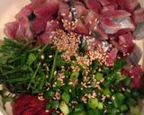 秋刀魚の梅肉和え作り方4写真