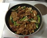 面倒！豚肉としめじと小松菜のカレー炒め丼作り方8写真