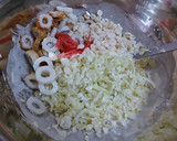 いかの替わりにちくわでお好み焼き作り方4写真