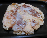 いかの替わりにちくわでお好み焼き作り方8写真
