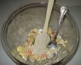 ベーコンエッグとサツマイモのポテトサラダ作り方3写真