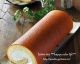 しっとりふわふわ♪純生ロールケーキ作り方18写真