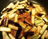 常備菜*茄子の大葉入り胡麻味噌炒め作り方2写真