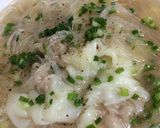 今日ランチ； 簡単ワンタンスープ作り方10写真