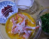 和風♪　あんかけカニカマ玉丼作り方2写真
