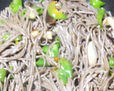 日本そばの神楽南蛮と生しいたけ炒め作り方11写真