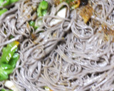 日本そばの神楽南蛮と生しいたけ炒め作り方10写真