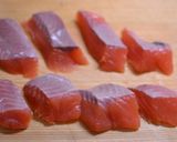 秋鮭のみりん照り焼き✳︎お弁当に作り方1写真