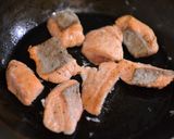 秋鮭のみりん照り焼き✳︎お弁当に作り方3写真