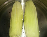 塩無しで甘い♪蒸しとうもろこし♪作り方1写真