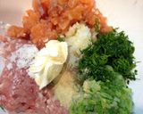 秋鮭とレタスたっぷり水餃子作り方3写真